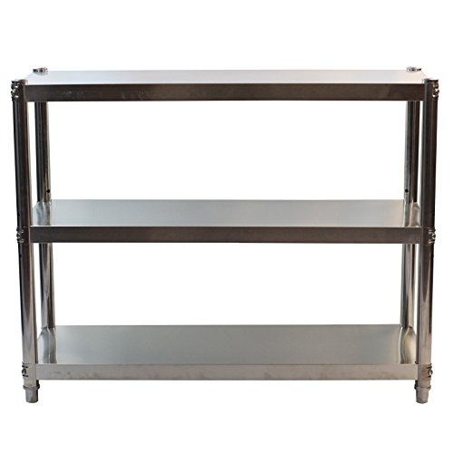 GOLDBEARUK Estantería de cocina de acero inoxidable – Solución higiénica de almacenamiento de...