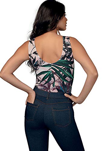 Body DeMillus Sexy 98511 Rosa Seco Estampa Tamanho:44