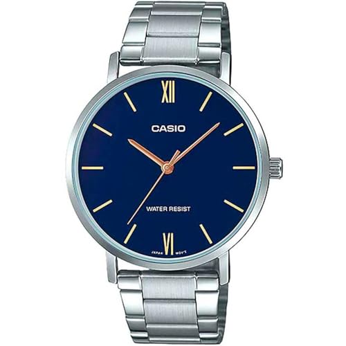 Casio Analog MTP-VT01D-2B, Multicoloured, Classic