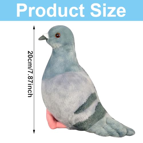 LGWJHCY Taube Plüschtier, Deko für Jugendliche, Tauben-Plüschtier, Designed für Liebhaber von Niedlich-Style, Geburtstagsgeschenk, Heim- & Schreibtischdekoration