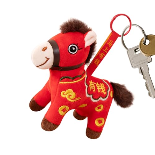 Genérico 2026 Año Nuevo Chino Caballo Peluche | Coleccionables Y Portátiles | Peluche De Caballo, Coches Bolsas Mesas Escaparate Hogar Escuela Oficinas Cafés Sofás Estanterías Vitrinas