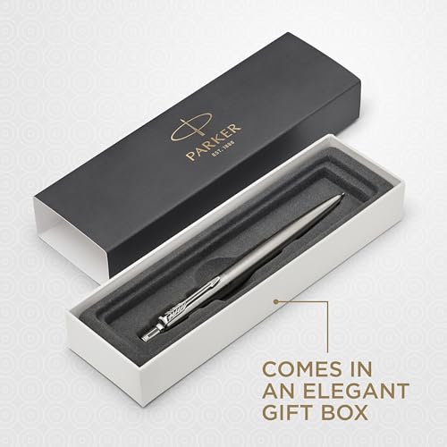 Image of Parker Jotter Mechanical Pencil, Stainless Steel with Chrome Trim, 0.5mm, HB #2 - Smooth Writing, Signature Design, Stationary, Desk Essentials