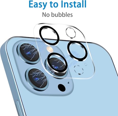 Image of Xmon Back Camera Lens Protector for iPhone 13 Pro Max (1 Pack) Premium Camera Glass Protector Guard, Anti-Scratch, Ultra-Clear, Easy Installation