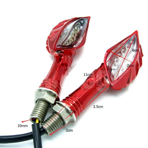 Clignotants universels pour motos feux arrière LED de rechange pour trajets nocturnes en ville - 6