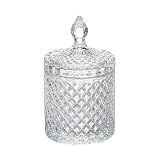 Doni Bomboniere 1 caja de caramelos de cristal con tapa, uso decorativo para bodas (M)