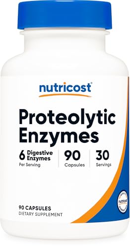 Nutricost Proteolytic Enzymes (6 Digestive Enzymes) 90 Capsules