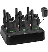 Retevis H777H Walkie Talkies with 6 Way Gang Charger, 2 Way Radios Long Range, Hidden LED Segment...