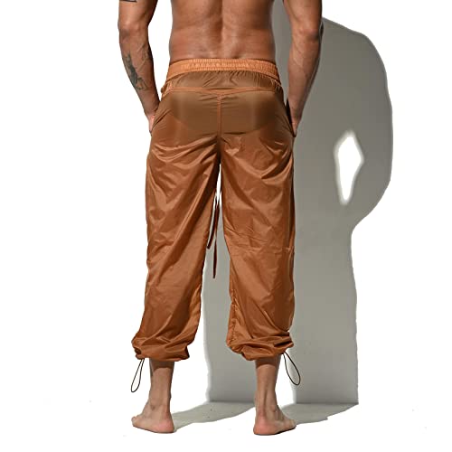 Men's Lightweight Translucency Solid Beach Pants UV Blocking B11293