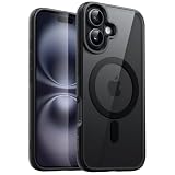 JETech Cover Magnetica per iPhone 16 Plus, Nero