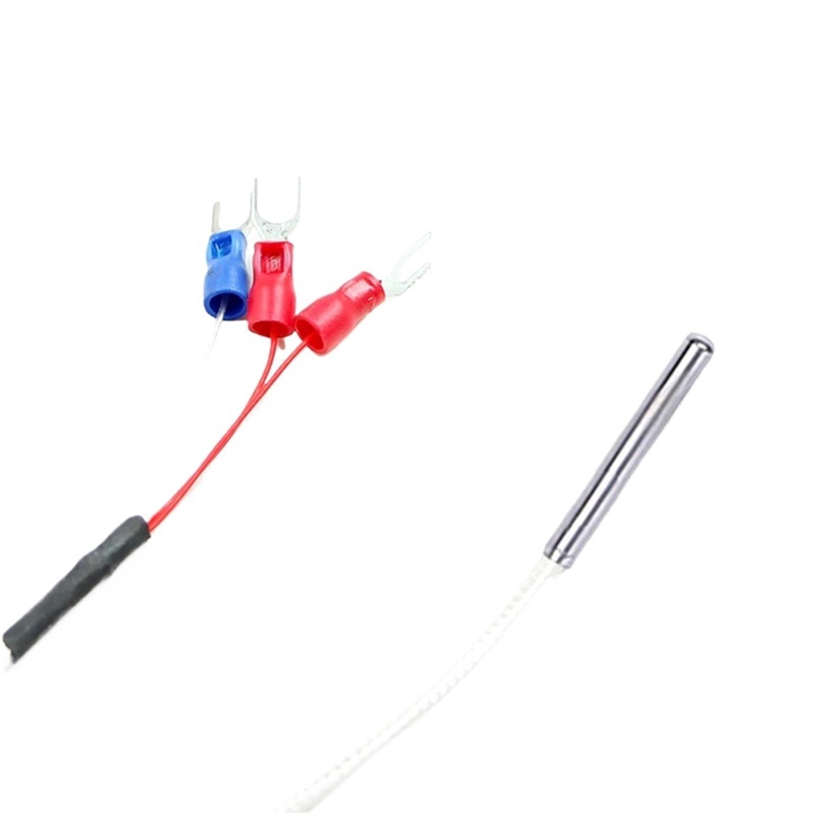 5 * 30 mm Typ sondy Termopara czujnika temperatury PT100 ze stali nierdzewnej z wodoodpornym kablem 3-żyłowym o wysokiej precyzji 1/2/3/5 m (kolor: PT100 typ 0,5 m)