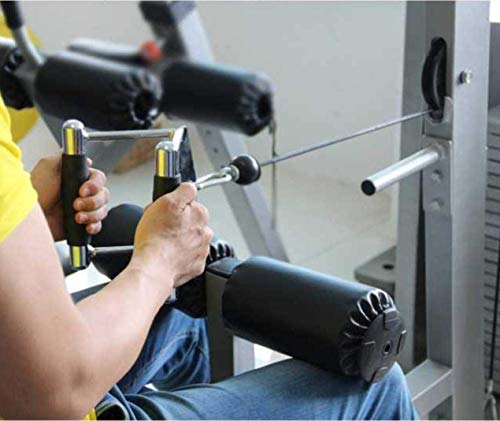 Pull Down Bar, Strength Training Handle, Heavy Duty Carabiners Compatible for Home Gym Cable Fitness Excise Machines