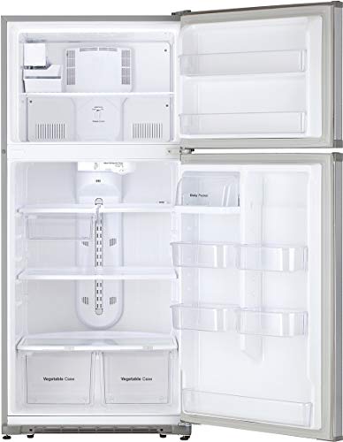 Daewoo RTE18GSSMD Top Mount Refrigerator, 18 Cu.Ft, Stainless Steel