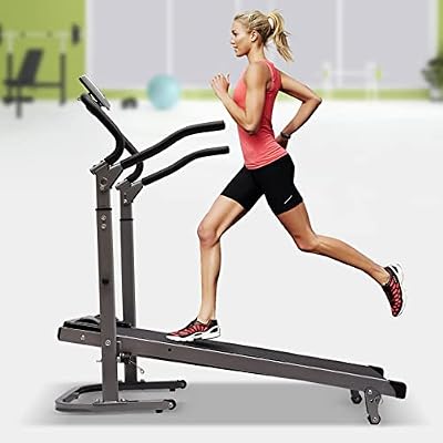 Foldable Treadmill with Incline and Handle, Portable Incline Treadmills for Home Walking Pad Treadmill Running Machine with LED Monitor 264 Lb Capacity, Easy Assembly (Black)