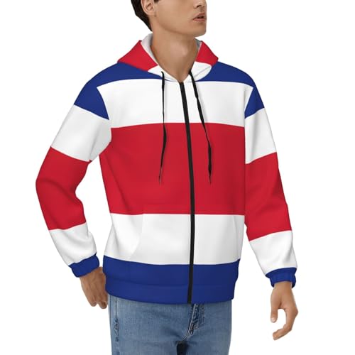 Sweat à capuche zippé Costa Rica cadeau original pour homme passionné
