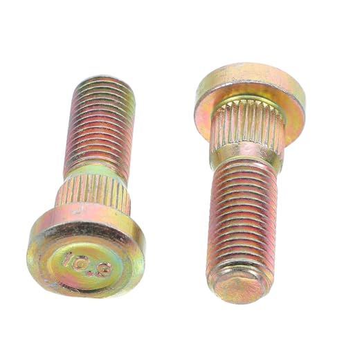STOBAZA 2pcs Metal Wheel Hub Bolts M10: Automotive Tire Studs for Car ATV Electric Vehicle - Easy Anti-loosening Design for Secure Fit