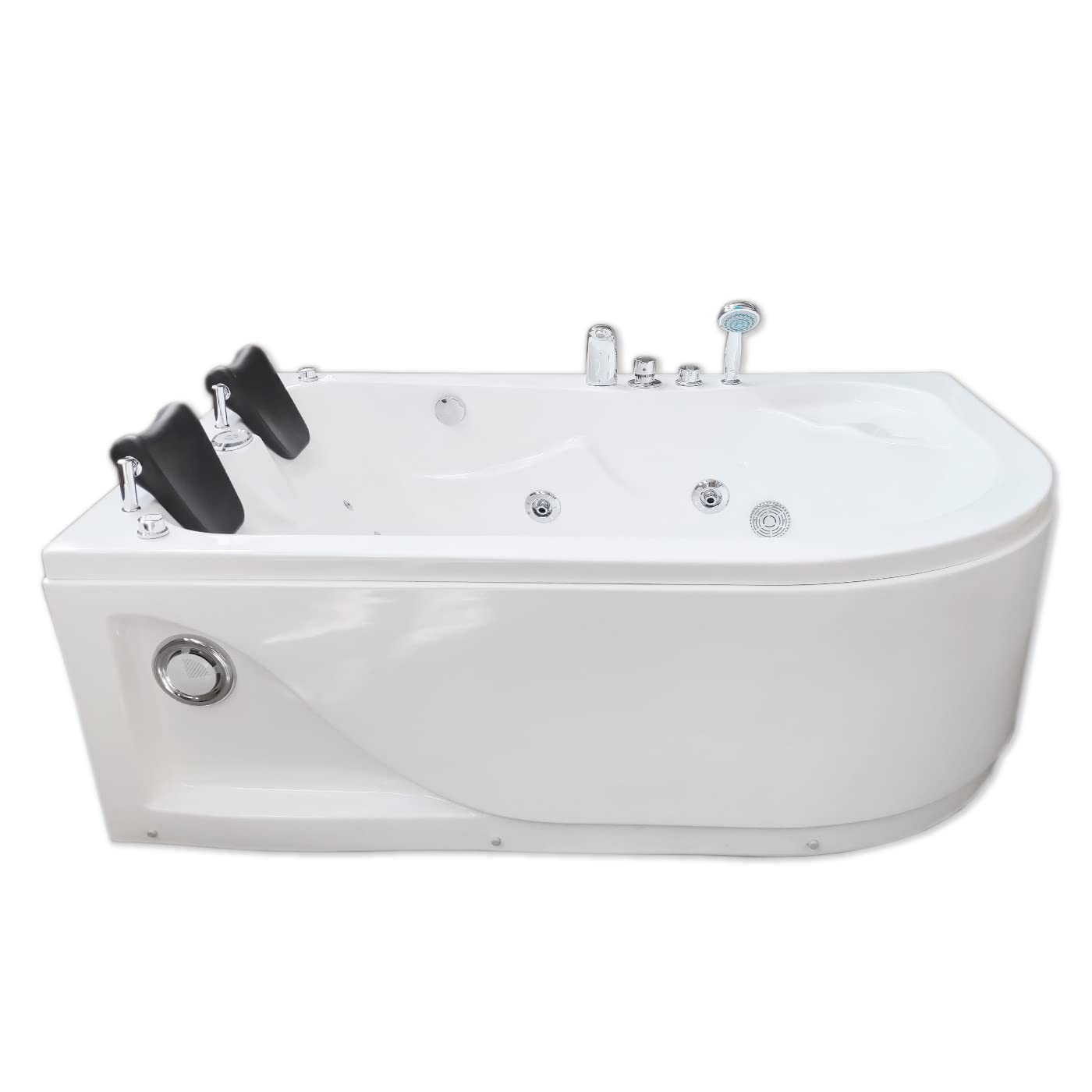 Baignoire Balnèo Balnéothérapie blanc 170 X 115 cm pour 2 personnes - Havana
