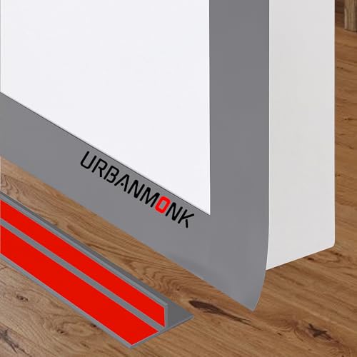 Image of URBANMONK T-Shape Silicon Door Bottom Sealing Strip | Window Sealing Strips for Gap | Door Bottom Sealing Strip Guard | Protector from Cockroach, Insect, Bugs, Air & Dust | (Grey, 3 Meter)