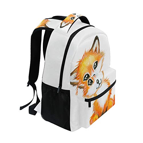 Alaza Cute Little Fox Animal Print Large Backpack Personalized Laptop Ipad Tablet Travel School Bag With Multiple Pockets #TOP1
