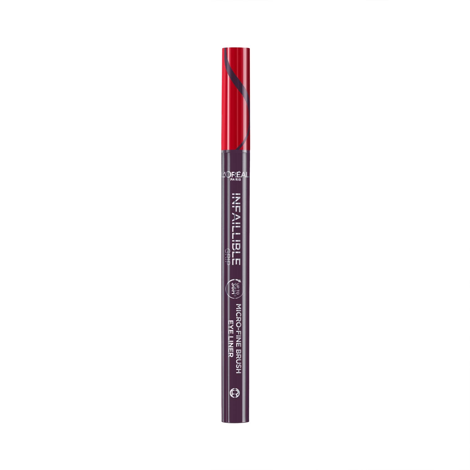 L'Oreal Paris Infallible Precision Felt Eyeliner with 0.01mm Brush Tip for Intense Precise Colour and Up to 36H Wear, Waterproof and Rub-Proof Flexible Brush Design, Dew Berry
