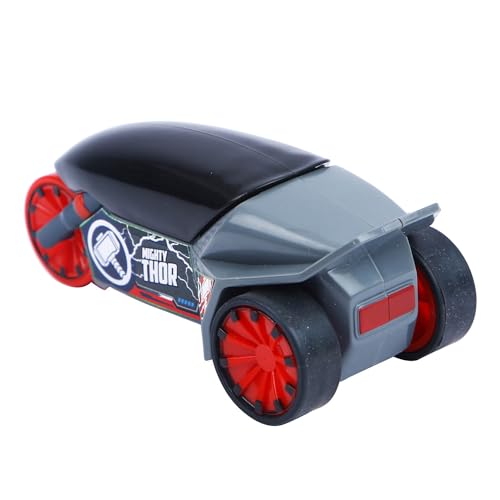 Image of SKOODLE Marvel Pull-Back Rider Bike for Kids - Thor Edition Motorcycles, Marvel Inspired Toy Bikes with Sturdy and Long-Lasting Construction, Enhances Motor Skills and Fun Vehicle Toy for Gift - Grey