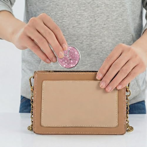 Image of Medicine Organizer Box Butterfly Pocket Pharmacy Bling Travel Pill Case Box for Purse Mini Pill Holder Organizer Small Pills Container for Vitamin(Pink)