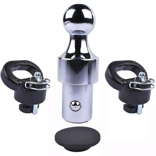 Ombialo 60638 Gooseneck Ball Safety Chain Kit Gooseneck Hitch Kit 38000 lbs 2-5/16-Inch Compatible with Dodge Ram 2500 3500 2013-2024 2 Safety Chain Anchors | 38000 lbs GTW/9500 lbs VTW