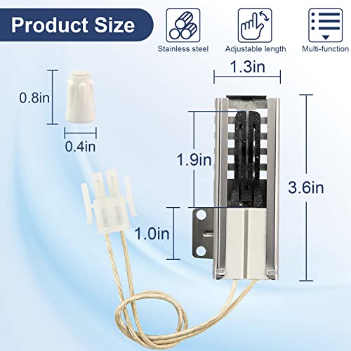 DG94-00520A Range Oven Igniter, Compatible with Samsung Stove,NX58F5500SS,NX58H5600SS,NX58h9500WS, Replaceable 2692271 AP5577941 EAP4241428 PS4241428 AP2634719 Universal Models LUXRILIX