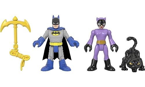 Fisher-Price Imaginext DC Super Friends Surtido Figuras Batman & Catwoman, Juguete niños y niñas + 3 años (Mattel DWP59)