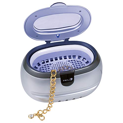 Preisvergleich Produktbild Ultraschall-Reinigungsgerät S1 - Für Schmuck, Brillen, Kontaktlinsenzubehör, Uhrbänder aus Metall, mechanische Kleinteile, Münzen u.v.m. Mit 3-Minuten-Timer 230 V / 50 W C308783