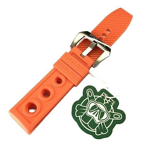 Bracelet sport silicone pour plongée marine Steeldive SD1970 22mm