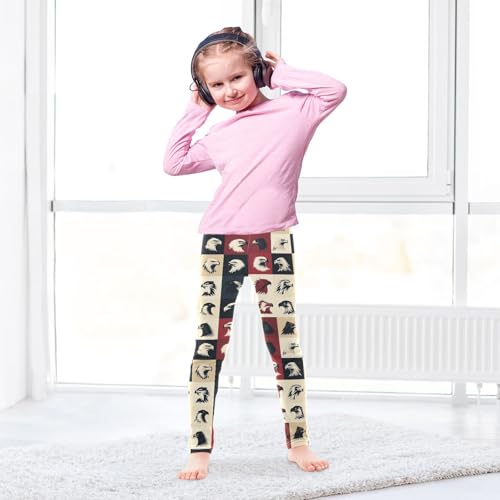 Girls Leggings Falcon Silhouette Toddler Girls Clothes Leggings for Girls Toddler Girls Leggings 3-4T4