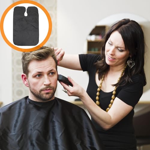 Ipetboom 3pcs Capa Impermeable para Corte de Pelo Negra 140x90cm miniatura 7