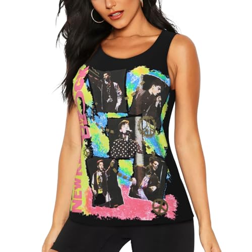 New-Kids On The-Block Tank Tops Womens Casual Sleeveless Summer Vest X-Large