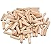 JAOMON Set 400pcs épines de Boche en Bois, Chevilles en Bois Rainurées, Rainurées Dur pour Portes de Meubles Armoire Artistique, Goupille de Centrage, Bricolage, Prise de Meubles