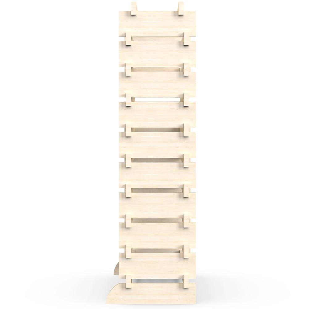 BAKAJI Cantinetta Portavino in Legno con 100 Scomparti Porta Bottiglie di Vino, Champagne, Portabottiglie da Terra, Cantina Angolo Bar per Salotto, Cucina, Bistrot, Ristorante 110 x 35 x 116.5 cm