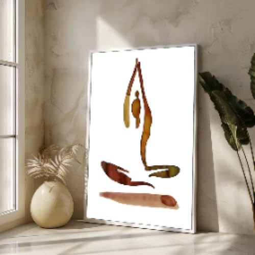 Grande décoration murale cuisine contre les murs vides toile yoga 40x60