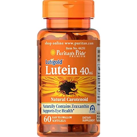 Puritan's Pride Lutein 40 Mg with Zeaxanthin Cover