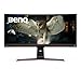 BenQ EW3880R Premium Curved Ultrawide Monitor 38" WQHD w/ Remote | IPS | 2300R Curve | HDRi | Eye-Care Tech | Height, Swivel & Tilt | 2.1ch w/ 8w Subwoofer | DisplayPort |HDMI | USB-C | USB Hub,Black