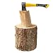 Large Heavy Duty Firewood Chopping Cutting Log Splitting Fire Wood Chop Making Kindling Block Logs Stump Base - Suitable for Garden Stool Making & Rustic Wedding Event Occasion Feature - 1