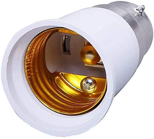 SEASPIRIT B22 To E27 Bulb Converter Base Socket Ceramic Lamp Holder Light Bulb Adapter (White)-image-36