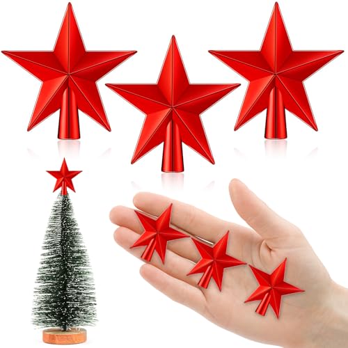 6cm Weihnachtsbaumspitze Klein, 3 Stück Christbaumspitze Klein,...
