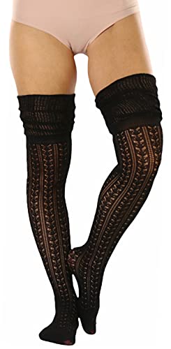 Image of ToBeInStyle Women's Over The Knee Knit Thigh High Warm Socks