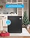 TABU 7.0 Cubic Feet Chest Freezer, Compact Top Opening Deep Freezer with 7 Level Adjustable Thermostat & Removable Basket, Low Noise, Freestanding (Black, 7.0 Cu.Ft.)