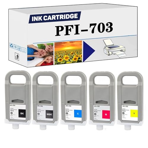 Cartouche PFI-703 encre de remplacement 700 ml pour imprimante IPF-815 IPF-820