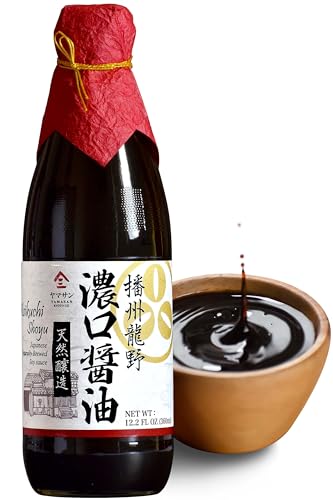 YAMASAN KYOTO UJI Soy Sauce -Artisanal Classic- 500 Days Aged, Japanese Premium Handmade, Naturally Brewed, No Additives, Non-GMO, Made in Japan(360ml)