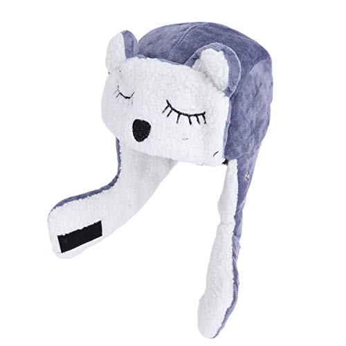 Cartoon Winter Hats Ski Cap for Girls Boys Windproof Thermal Fleece Trapper Hat with Earflap Face Warmer2