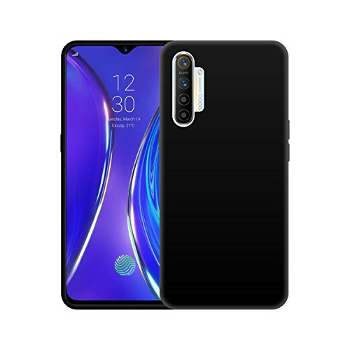 Image of Case Creation Compatible with Realme C3 2021 Back case, Realme C3 Slim Flexible Smart Look case with 360 Camera All Angle Protection (Pure Black)