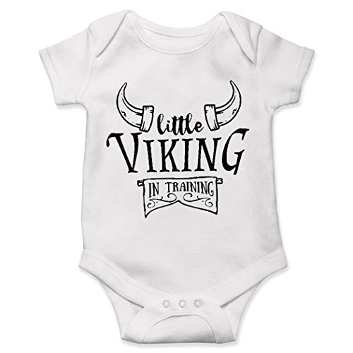 Viking Onesie Baby Little in Training Dinamarca Noruega Suecia Ducha Chica Niño...