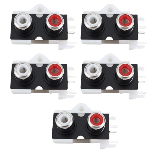 5 piezas Conector RCA Macho ECSiNG AV-2-8.4-9 miniatura 1