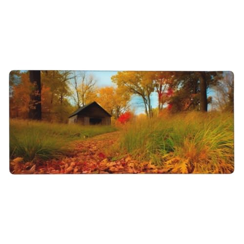 Tapis de souris grand format 40x91cm antidérapant avec bords cousus Gallery for Fall